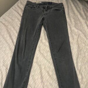 AG Stilt Cigarette Gray Jeans Size 26